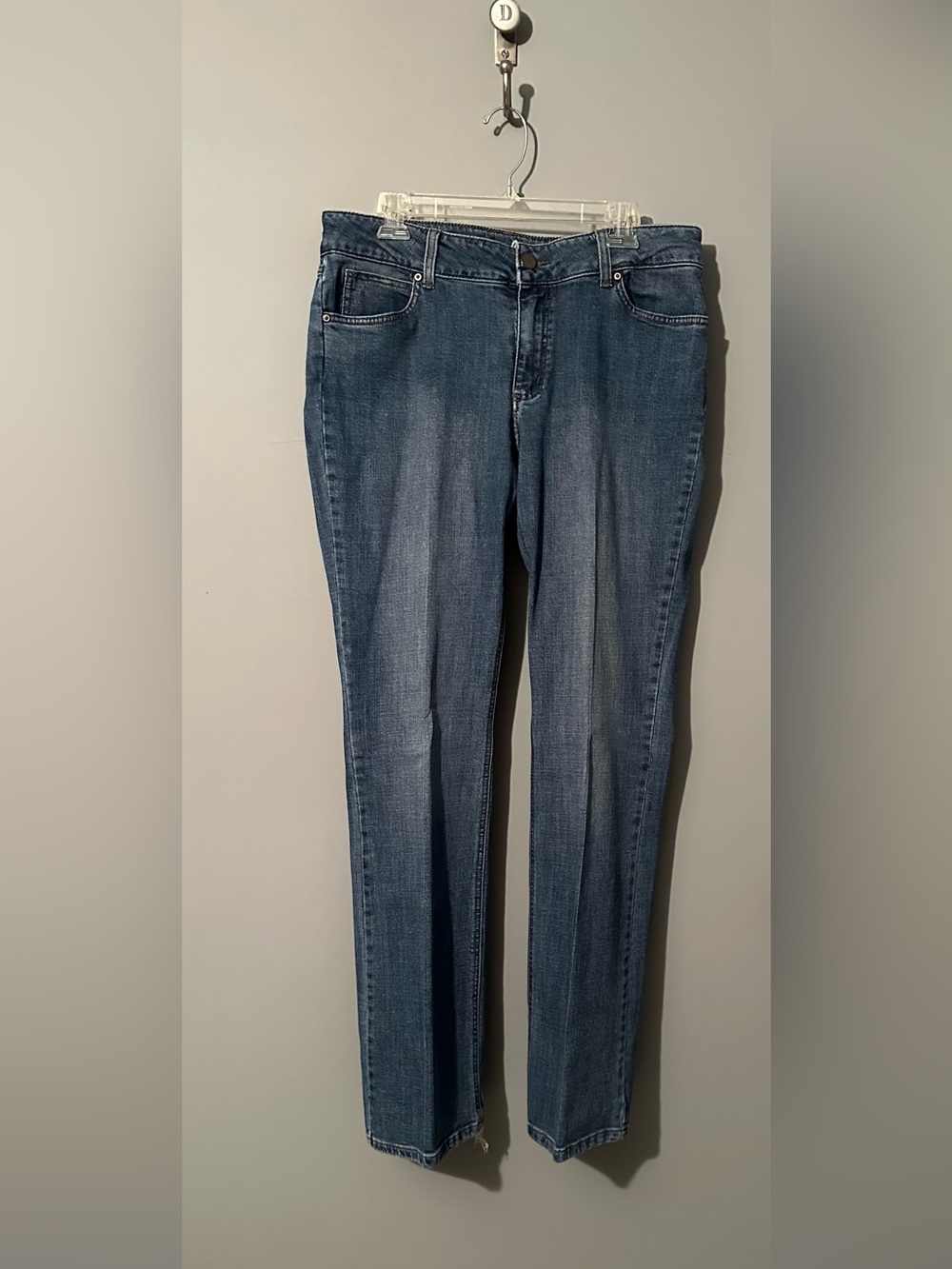 Wrangler Blue Boot Cut Jeans with Button Detail